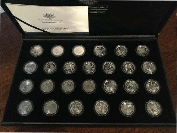 AtoZ,Australian,Silver,Coin,set,